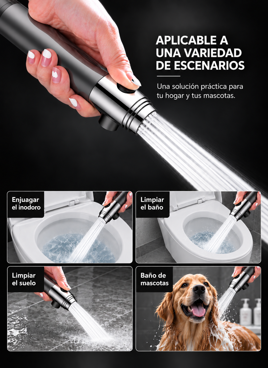 Cabezal Ducha Alta Presión Masajeadora| Lo que tu ducha necesita